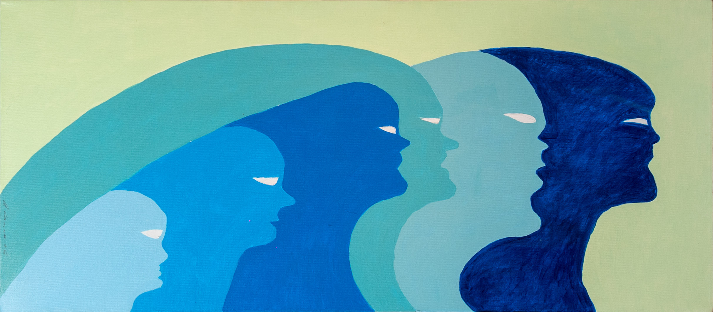 Anita Carnal - Blaue Köpfe